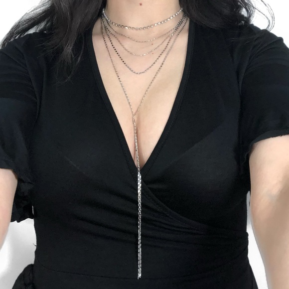 Multi Layer Choker Necklace - Picture 2 of 2